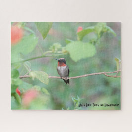 Ruby Throated Hummingbird, Vogelliebhaber Puzzle