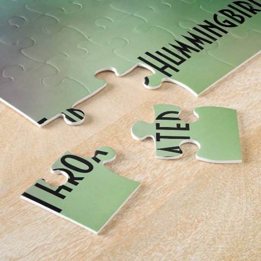 Ruby Throated Hummingbird, Vogelliebhaber Puzzle (Seite)