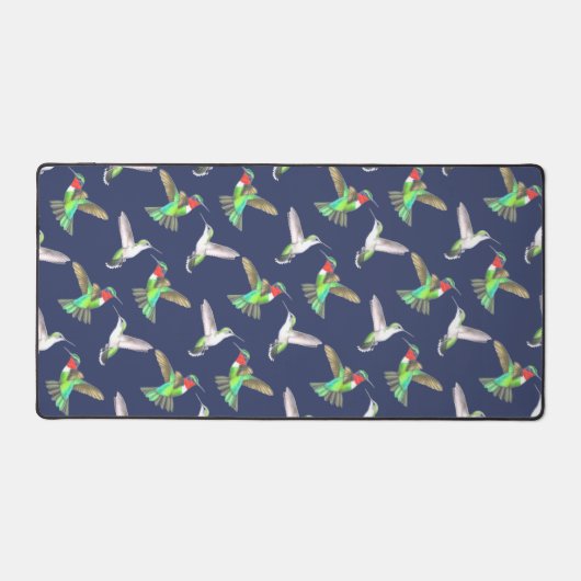 Ruby Throated Hummingbirds Schreibtischunterlage (Vorderseite)