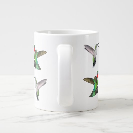 Ruby Throated Hummingbirds Tasse (Rückseite)