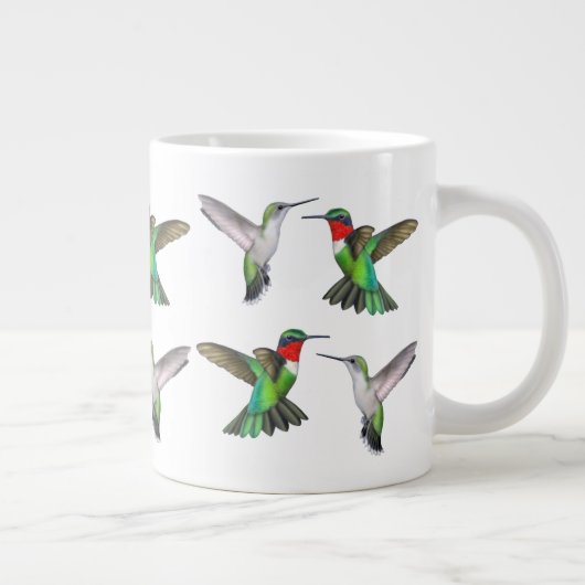 Ruby Throated Hummingbirds Tasse (Rechts)
