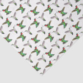 Ruby Throby Hummingbird Couple Tissue Paper Seidenpapier (Detail)