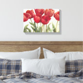 Ruby Tulips Leinwanddruck (Insitu (Schlafzimmer))