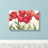 Ruby Tulips Leinwanddruck (Insitu (Holzboden))