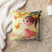 Ruby und das Zitronenbaumkissen Kissen (Decke)