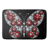 Ruby und Emerald Kristall Butterfly Badematte (Vorderseite)