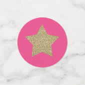 Ruby und Gold Custom Quinceanera Confetti Konfetti (Klein Vorderseite)