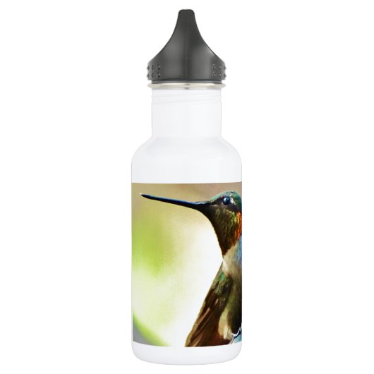 Ruby und Grüner kleiner Hummingbird Edelstahlflasche (Links)