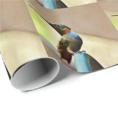 Ruby und Grüner kleiner Hummingbird Geschenkpapier (Rolleneckpunkt)
