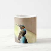 Ruby und Grüner kleiner Hummingbird Kaffeetasse (Mittel)