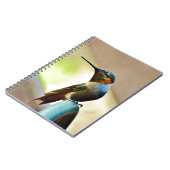 Ruby und Grüner kleiner Hummingbird Notizblock (Linke Seite)