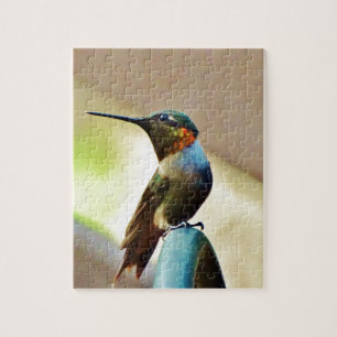 Ruby und Grüner kleiner Hummingbird Puzzle