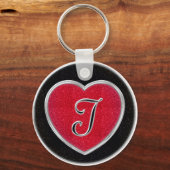 Ruby und Onyx Heart Keychain Schlüsselanhänger (Vorderseite)