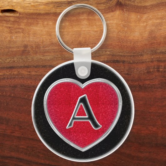 Ruby und Onyx Schlüsselanhänger (Vorderseite)