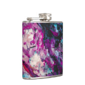 Ruby und Sapphire Crystal Geode Abstrakt Flachmann (Rechts)