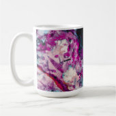 Ruby und Sapphire Crystal Geode Abstrakt Kaffeetasse (Links)