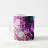 Ruby und Sapphire Crystal Geode Abstrakt Kaffeetasse (Vorderseite Links)