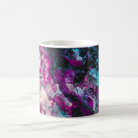 Ruby und Sapphire Crystal Geode Abstrakt Kaffeetasse (Mittel)
