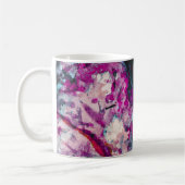 Ruby und Sapphire Crystal Geode Abstrakt Kaffeetasse (Links)