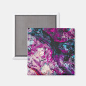 Ruby und Sapphire Crystal Geode Abstrakt Magnet (Vorderseite/Rückseite)