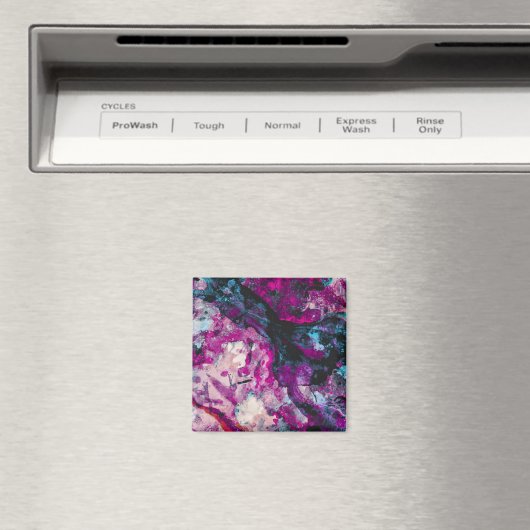 Ruby und Sapphire Crystal Geode Abstrakt Magnet (In Situ (Geschirrspüler))
