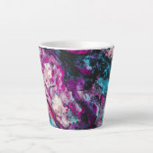 Ruby und Sapphire Crystal Geode Abstrakt Milchtasse (Vorderseite)