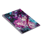 Ruby und Sapphire Crystal Geode Abstrakt Notizblock (Rechte Seite)