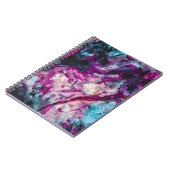 Ruby und Sapphire Crystal Geode Abstrakt Notizblock (Linke Seite)