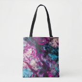 Ruby und Sapphire Crystal Geode Abstrakt Tasche (Vorderseite)