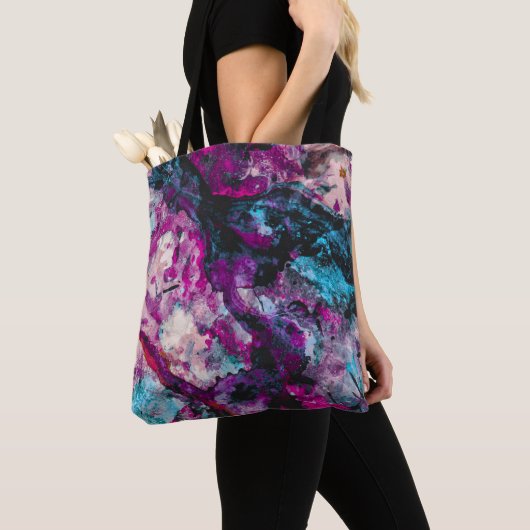 Ruby und Sapphire Crystal Geode Abstrakt Tasche (Von Nahem)
