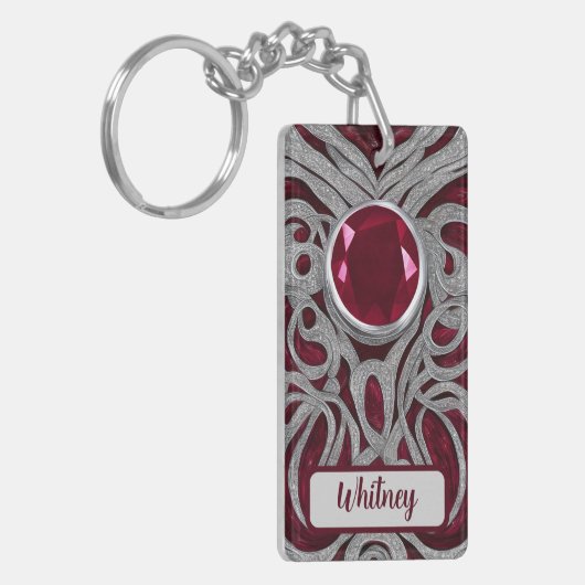Ruby und Silver Inspiriert Schlüsselanhänger (01) (Vorderseite links)