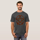 Ruby Verzauberung: Pentagram Elegante T-Shirt (Vorne ganz)