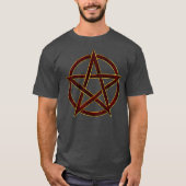 Ruby Verzauberung: Pentagram Elegante T-Shirt (Vorderseite)