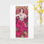 Ruby (Vier Juwelen), Alphonse Mucha Karte (Gelbe Blume)