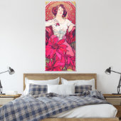 Ruby (Vier Juwelen), Alphonse Mucha Leinwanddruck (Insitu (Schlafzimmer))