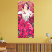 Ruby (Vier Juwelen), Alphonse Mucha Leinwanddruck (Insitu (Wohnzimmer))