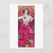 Ruby (Vier Juwelen), Alphonse Mucha Postkarte (Vorderseite)