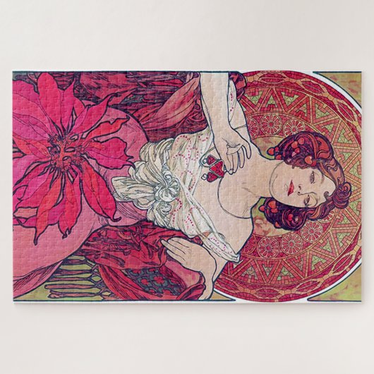 Ruby (Vier Juwelen), Alphonse Mucha Puzzle (Horizontal)