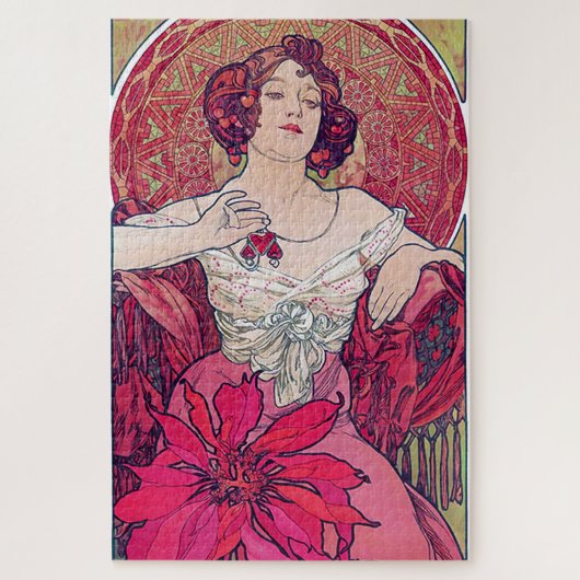 Ruby (Vier Juwelen), Alphonse Mucha Puzzle (Vertikal)