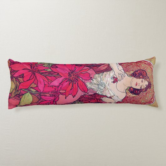 Ruby (Vier Juwelen), Alphonse Mucha Seitenschläferkissen (Rückseite)