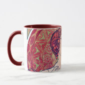 Ruby (Vier Juwelen), Alphonse Mucha Tasse (Links)