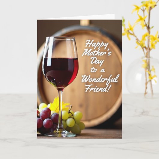 Ruby Vintage Muttertags Karte (Gelbe Blume)