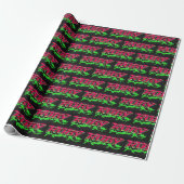 Ruby Vorname Name Graffiti red green Geschenkpapier (Ungerollt)