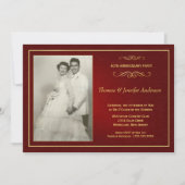 Ruby Wedding Anniversary Einladungen - 40. (Vorderseite)