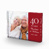 Ruby Wedding Anniversary Foto Elegant (Rechts)