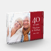 Ruby Wedding Anniversary Foto Elegant (Links)