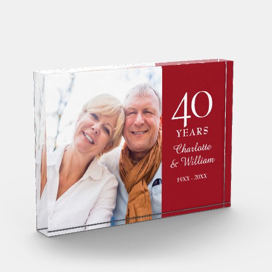 Ruby Wedding Anniversary Foto Elegant (Links)