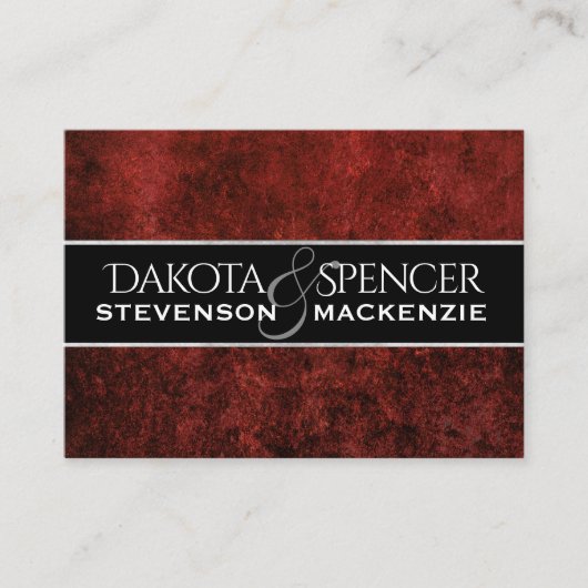 Ruby Wedding | Crimson Garnet Red Theme Beilage Begleitkarte (Vorderseite)