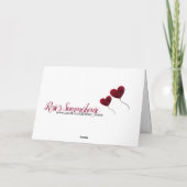 Ruby Wedding Jubiläum Roter Ballon 40. Karte (Rückseite)