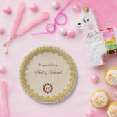 Ruby Wedding Jubiläumsdesign Pappteller (Party)